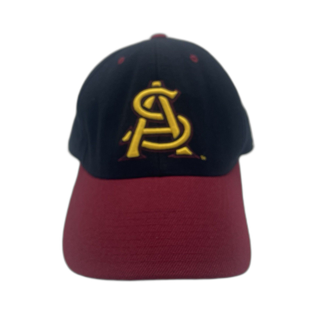 Arizona State Sun Devils Fitted Hat Wool The Blackout Cap Sz 7 1/2